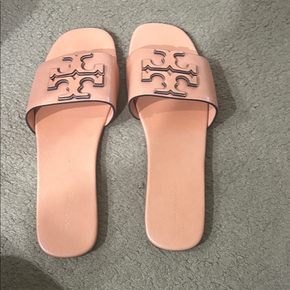 Tory Burch Blush Pink Slide Sandals